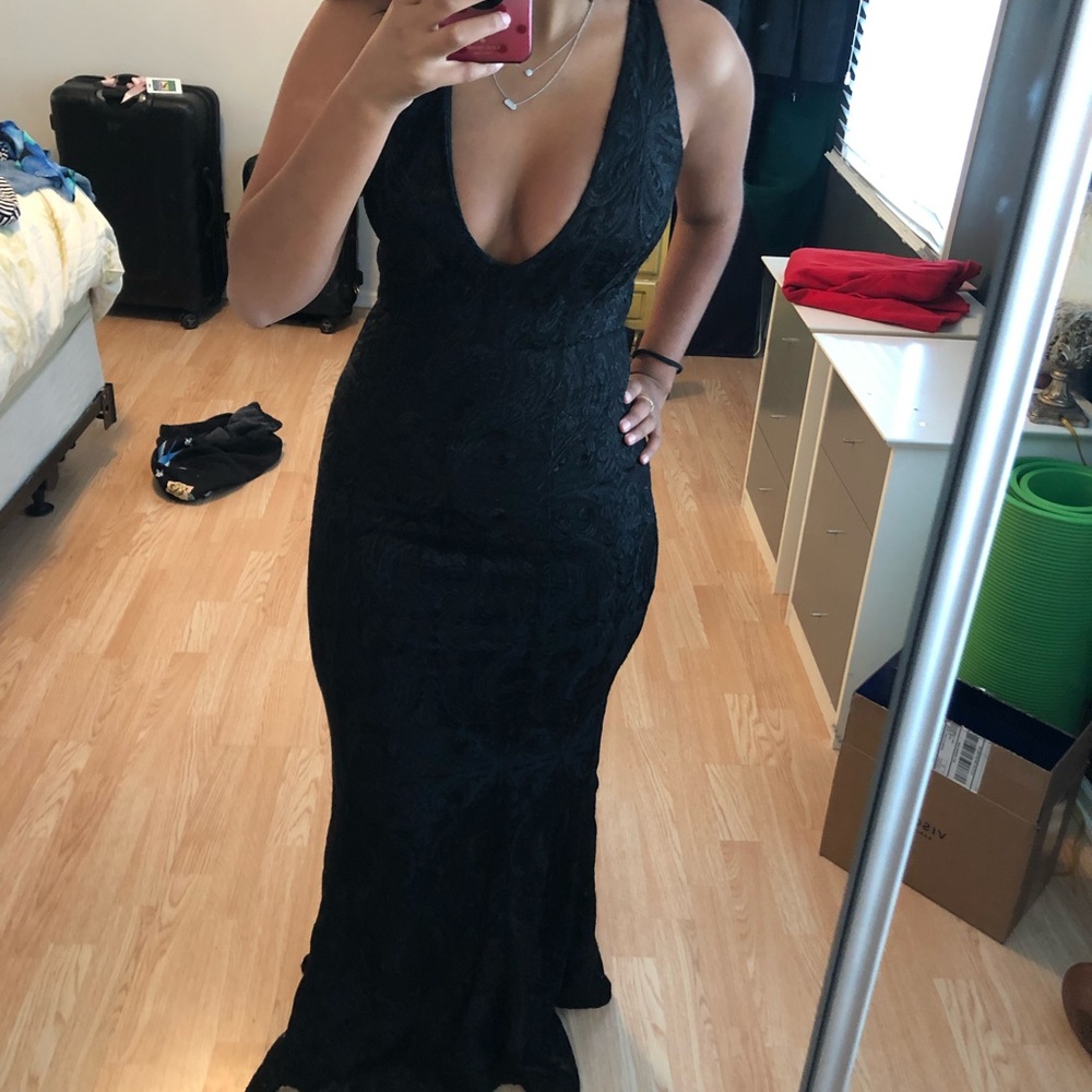 Lace black free people dress